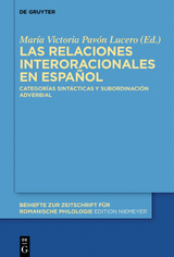 Las relaciones interoracionales en español - 