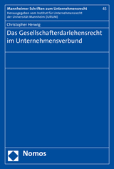 Das Gesellschafterdarlehensrecht im Unternehmensverbund - Christopher Herwig