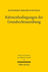 Rahmenbedingungen der Grundrechtsausübung - Katharina Krisor-Wietfeld