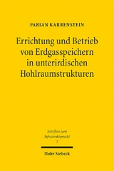 Errichtung und Betrieb von Erdgasspeichern in unterirdischen Hohlraumstrukturen - Fabian Karrenstein