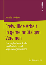 Freiwillige Arbeit in gemeinnützigen Vereinen - Jennifer Klöckner