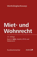 Miet- und Wohnrecht - Würth, Helmut; Zingher, Madeleine; Kovanyi, Peter