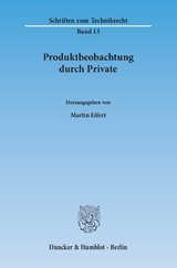 Produktbeobachtung durch Private. - 