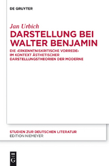 Darstellung bei Walter Benjamin - Jan Urbich