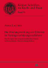 Die Bindungswirkung von Urteilen im Vertragsverletzungsverfahren - Anna Lageder