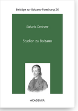 Studien zu Bolzano - Stefania Centrone