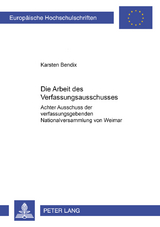 Die Arbeit des Verfassungsausschusses - Karsten Bendix