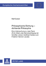 Philosophische Dichtung – dichtende Philosophie - Ralf Goebel