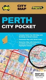 Perth City Pocket Map 661 20th ed - UBD Gregory's