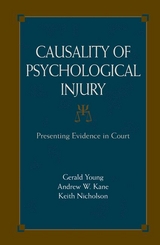 Causality of Psychological Injury - Gerald Young, Andrew W. Kane, Keith Nicholson