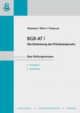 BGB-AT I - Karl-Edmund Hemmer, Achim Wüst, Michael Tyroller