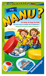 Ravensburger 23063 - Nanu? Mitbringspiel für 2-4 Spieler, Merkspiel ab 4 Jahren, kompaktes Format, Reisespiel, Würfelspiel - Heinz Meister