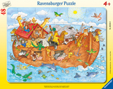 Ravensburger Kinderpuzzle - 06604 Die große Arche Noah - Rahmenpuzzle für Kinder ab 4 Jahren, mit 48 Teilen - 