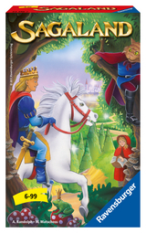 Ravensburger 23318 - Sagaland, Mitbringspiel für 2-4 Spieler, Kinderspiel ab 6 Jahren, kompaktes Format, Reisespiel, Brettspiel - Randolph, Alex; Matschoss, Michel