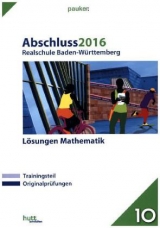 Abschluss 2016 - Realschule Baden-Württemberg Lösungen Mathematik - 