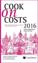 Cook on Costs 2016 - Middleton, Simon; Rowley, Master Jason