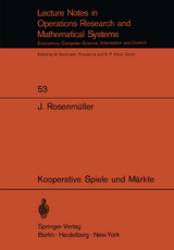 Kooperative Spiele und Märkte - Joachim Rosenmüller