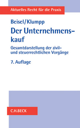 Der Unternehmenskauf - Wilhelm Beisel, Hans-Hermann Klumpp