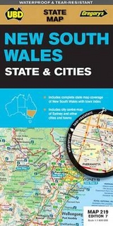 NSW State & Cities Map 219 7th ed (waterproof) - UBD Gregory's