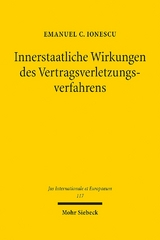 Innerstaatliche Wirkungen des Vertragsverletzungsverfahrens - Emanuel C. Ionescu