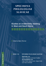 Studies on evidentiality marking in West and South Slavic - 