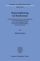 Regionalplanung im Bundesstaat. - Matthias Hangst