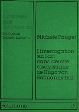 L'interrogation sur l'art dans l'oeuvre essayistique de Hugo von Hofmannsthal