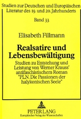 Realsatire und Lebensbewältigung - Elisabeth Fillmann