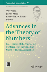 Advances in the Theory of Numbers - 