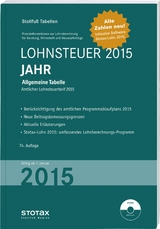 Tabelle, Lohnsteuer 2015 Jahr - Sonderausgabe Dezember - 