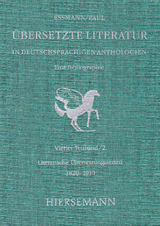 Übersetzte Literatur in deutschsprachigen Anthologien. Eine Bibliographie. - 