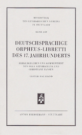 Deutschsprachige Orpheus-Libretti des 17. Jahrhunderts - Christiane Hansen, Olga Artsibacheva