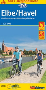 ADFC-Regionalkarte Elbe/Havel, 1:75.000, mit Tagestourenvorschlägen, reiß- und wetterfest, E-Bike-geeignet, mit Knotenpunkten, GPS-Tracks Download