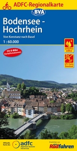 ADFC-Regionalkarte Bodensee-Hochrhein, 1:60.000, mit Tagestourenvorschlägen, reiß- und wetterfest, E-Bike-geeignet, GPS-Tracks Download