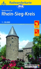 Radwanderkarte BVA Radwandern im Rhein-Sieg-Kreis 1:50.000, reiß- und wetterfest, GPS-Tracks Download - 