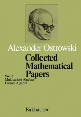 Collected Mathematical Papers - A. Ostrowski