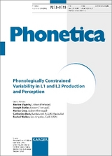 Phonologically Constrained Variability in L1 and L2 Production and Perception - 