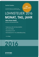 Tabelle, Lohnsteuer 2016 Mehr-Kinder-Tabelle - 