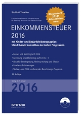 Tabelle, Einkommensteuer 2016 - 