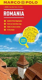 MARCO POLO Länderkarte Rumänien, Republik Moldau 1:800.000