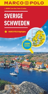 MARCO POLO Länderkarte Schweden 1:800.000