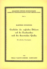 Geschichte des englischen Diskants und des Fauxbourdons nach den theoretischen Quellen. - Manfred Bukofzer