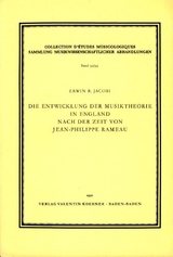 Die Entwicklung der Musiktheorie in England nach der Zeit von Jean-Philippe Rameau. - Erwin R Jacobi