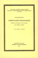 Musicologie pharaonique - Hans Hickmann