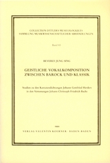 Geistliche Vokalkomposition zwischen Barock und Klassik - Beverly Jung Sing