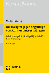 Der Rückgriff gegen Angehörige von Sozialleistungsempfängern - Christian Müller, Maria Wersig