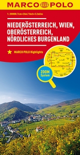 MARCO POLO Regionalkarte Österreich 01 Niederösterreich, Wien 1:200.000