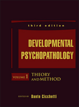 Developmental Psychopathology, Theory and Method - Cicchetti, Dante