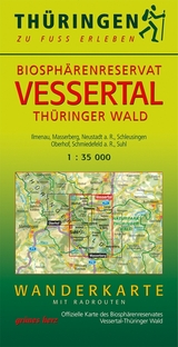 Wanderkarte Biosphärenreservat Vessertal-Thüringer Wald - 