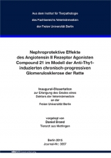 Nephroprotektive Effekte des Angiotensin II Rezeptor Agonisten Compound 21 im Modell der Anti-Thy1-induzierten chronisch-progressiven Glomerulosklerose der Ratte - Daniel Brand